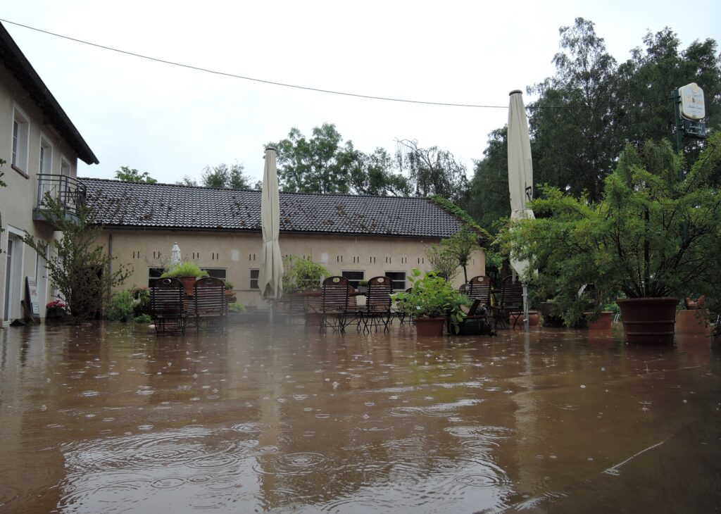 Bild: Überflutung der Heilhauser Mühle 2018